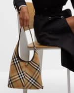 Image 3 of 6: Burberry Small Check Twill Shoulder Bag
