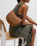 Image 2 of 5: Burberry Rocking Horse Leather Saddle Crossbody Bag