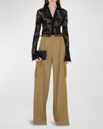 Image 3 of 5: Burberry Snip Flap Leather Wallet on Chain