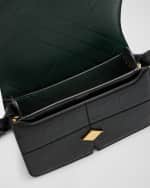 Image 5 of 6: Burberry Snip Leather Flap Shoulder Bag