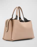 Image 4 of 6: Tod's Medium Apa Bauletto Leather Top Handle Bag