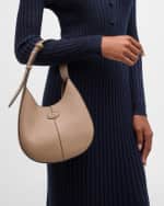 Image 3 of 6: Tod's Di Mini Leather Hobo Bag