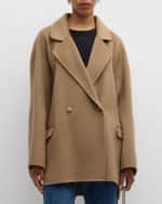 Image 2 of 6: Loulou Studio Gary Cashmere-Blend Short Coat