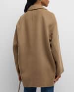 Image 4 of 6: Loulou Studio Gary Cashmere-Blend Short Coat