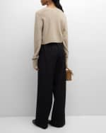 Image 5 of 6: Loulou Studio Zephir Cashmere Knit Cardigan