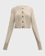 Image 1 of 6: Loulou Studio Zephir Cashmere Knit Cardigan