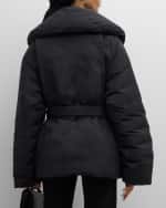 Image 4 of 6: Loulou Studio Cleon Short Wrap Puffer Jacket