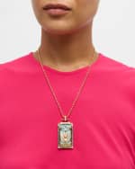 Image 2 of 5: Sorellina 18K Yellow Gold Angelite Pendant with Sapphires, Moonstone and GH-SI Diamonds