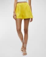 Image 2 of 6: Alice + Olivia Conry Pleated Shorts