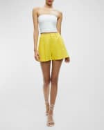 Image 5 of 6: Alice + Olivia Conry Pleated Shorts