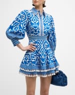 Image 5 of 6: Alice + Olivia Artisan Ikat Loryn Mini Dress