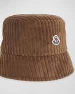 Image 2 of 2: Moncler Velvet Logo Patch Bucket Hat
