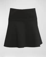 Image 1 of 6: Moncler Neoprene Lined Flared Mini Skirt