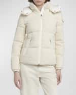 Image 2 of 6: Moncler Fourmines Boucle Tweed Puffer Jacket