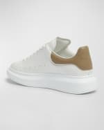 Image 3 of 6: Alexander McQueen Men's Oversized Larry Leather Low-Top Sneakers