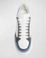 Image 4 of 6: Alexander McQueen Men's Oversized Larry Leather Low-Top Sneakers