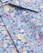 Image 3 of 3: Peter Millar Boy's Groovy Groove Performance Jersey Polo Shirt, Size XS-XL