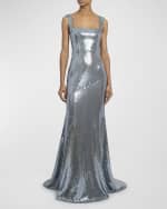 Image 2 of 6: Alex Perry Sequin Portrait Gown