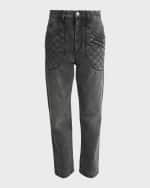 Image 1 of 6: Isabel Marant Casandre Loose Denim Pants