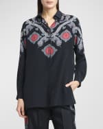 Image 3 of 6: Etro Printed Button-Front Shirt