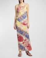 Image 2 of 6: Etro Cons Printed Long Slip Dress