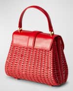 Image 3 of 4: Veronica Beard The Crest Lock Basket Top-Handle Bag