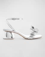 Image 1 of 2: Sophia Webster Vanessa Metallic Butterflies Ankle-Strap Sandals