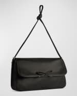 Image 5 of 5: Balenciaga Leopolda Distressed Satin Pochette Shoulder Bag