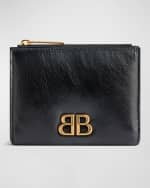 Image 1 of 3: Balenciaga Monaco Bifold Leather Wallet