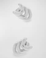 Image 4 of 5: Balenciaga Loop Trio Earrings, Silver