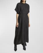 Image 2 of 6: Balenciaga Tropical Flowers Easy Maxi Dress