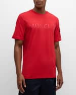 Image 3 of 6: Moncler Men's Laminated Logo T-Shirt