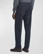 Image 5 of 6: Moncler Men's Drawstring Straight-Leg Trousers