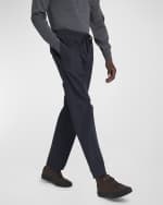 Image 4 of 6: Moncler Men's Drawstring Straight-Leg Trousers