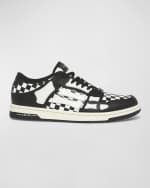 Image 1 of 5: Amiri Men's Skel Checkered Low Top Sneakers