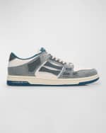 Image 1 of 6: Amiri Men's Skel Denim Low-Top Sneakers
