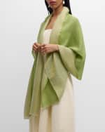 Image 3 of 3: Bindya Accessories Two-Tone Wool Scarf