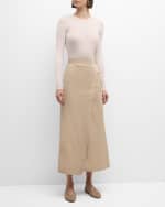 Image 5 of 6: ADEAM Marta Long Wrap Skirt