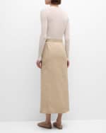 Image 3 of 6: ADEAM Marta Long Wrap Skirt