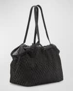 Image 4 of 6: Balenciaga 24 Fishnet Canvas Tote Bag