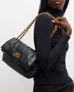 Image 2 of 5: Balenciaga Monaco Small Plus Calfskin Shoulder Bag