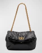 Image 1 of 5: Balenciaga Monaco Small Plus Calfskin Shoulder Bag