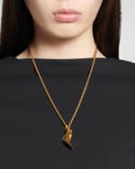 Image 2 of 4: Balenciaga Keyholder Thin Honey Necklace