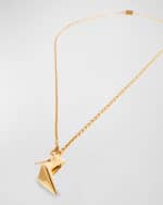 Image 3 of 4: Balenciaga Keyholder Thin Honey Necklace