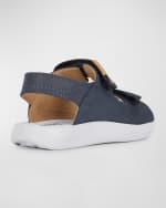Image 2 of 4: Geox Kid's Leather Cushioned Sandals, Toddlers/Kids