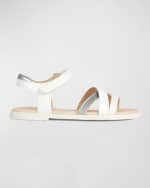Image 3 of 4: Geox Girl's Karly Metallic Sandals, Toddlers/Kids