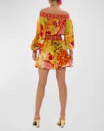 Image 3 of 5: Camilla The Flower Child Society Off-Shoulder Mini Dress