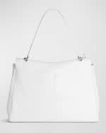 Image 3 of 4: Balenciaga Rodeo Large Croc-Embossed Shoulder Bag