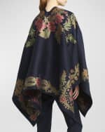 Image 4 of 6: Etro Enchanted Garden Jaquard Cape