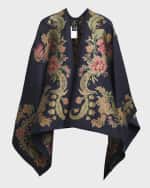 Image 1 of 6: Etro Enchanted Garden Jaquard Cape